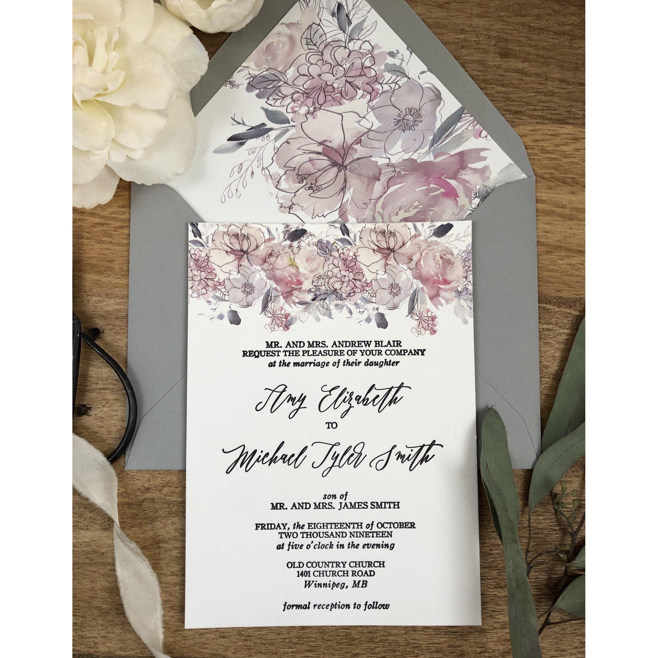 Bridal Invitation Paper Press - 11 x 14 – Petal Press Decor